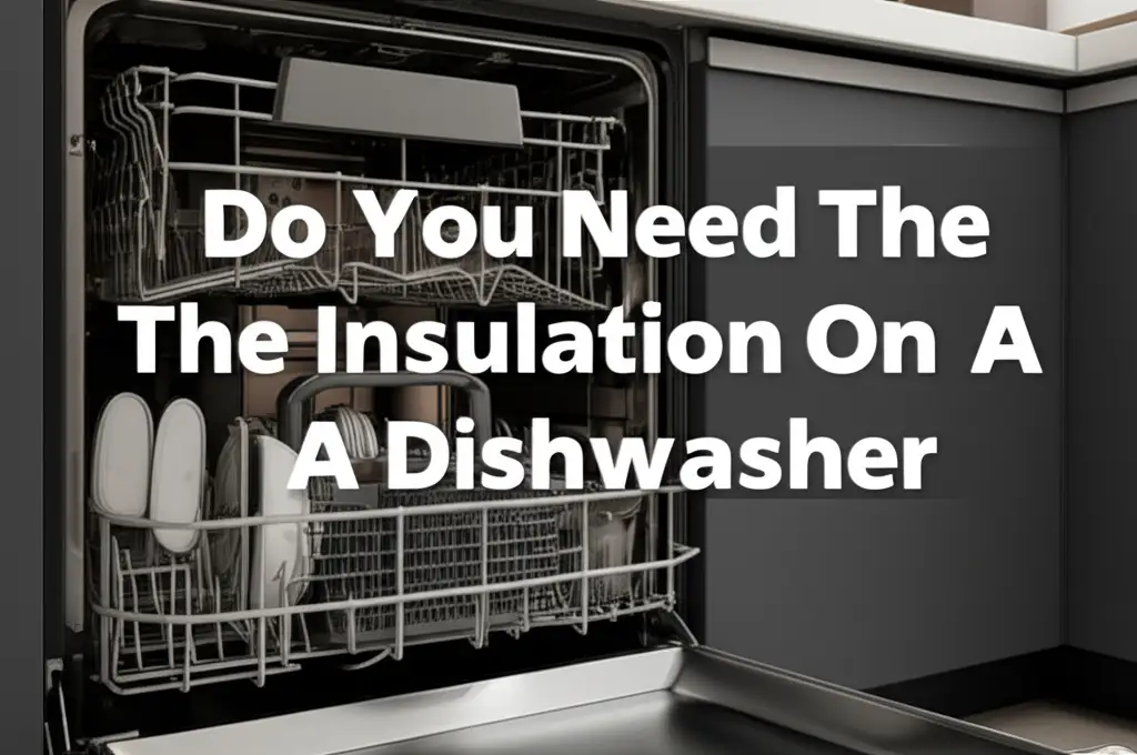 Do You Need The Insulation On A Dishwasher