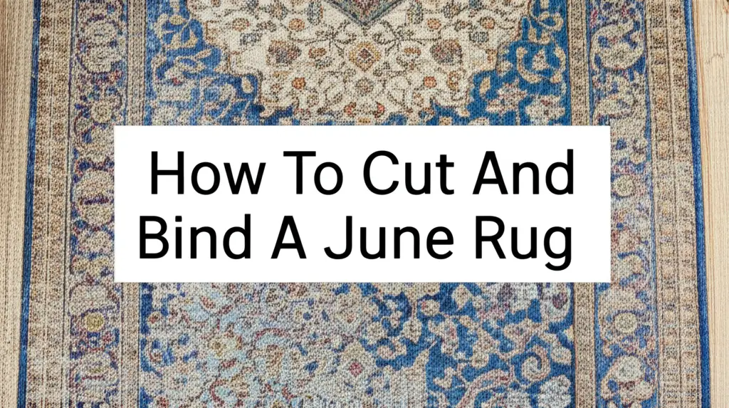 How To Cut And Bind A June Rug