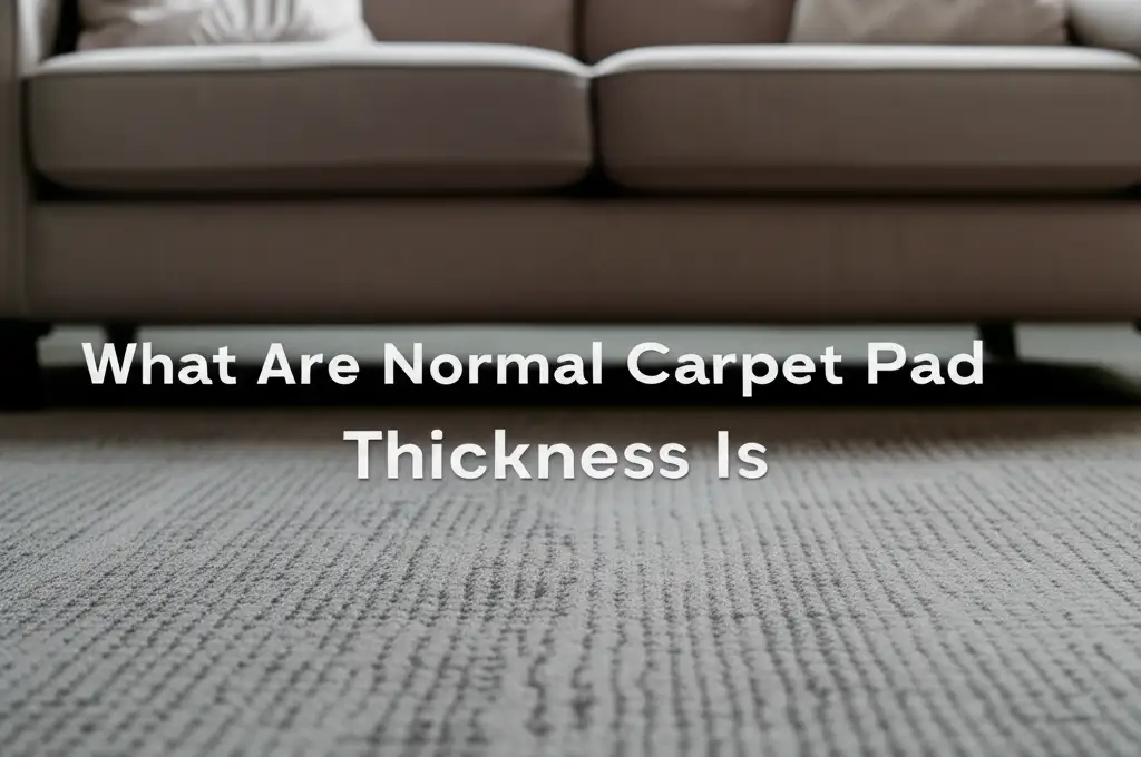 What Are Normal Carpet Pad Thickness Is