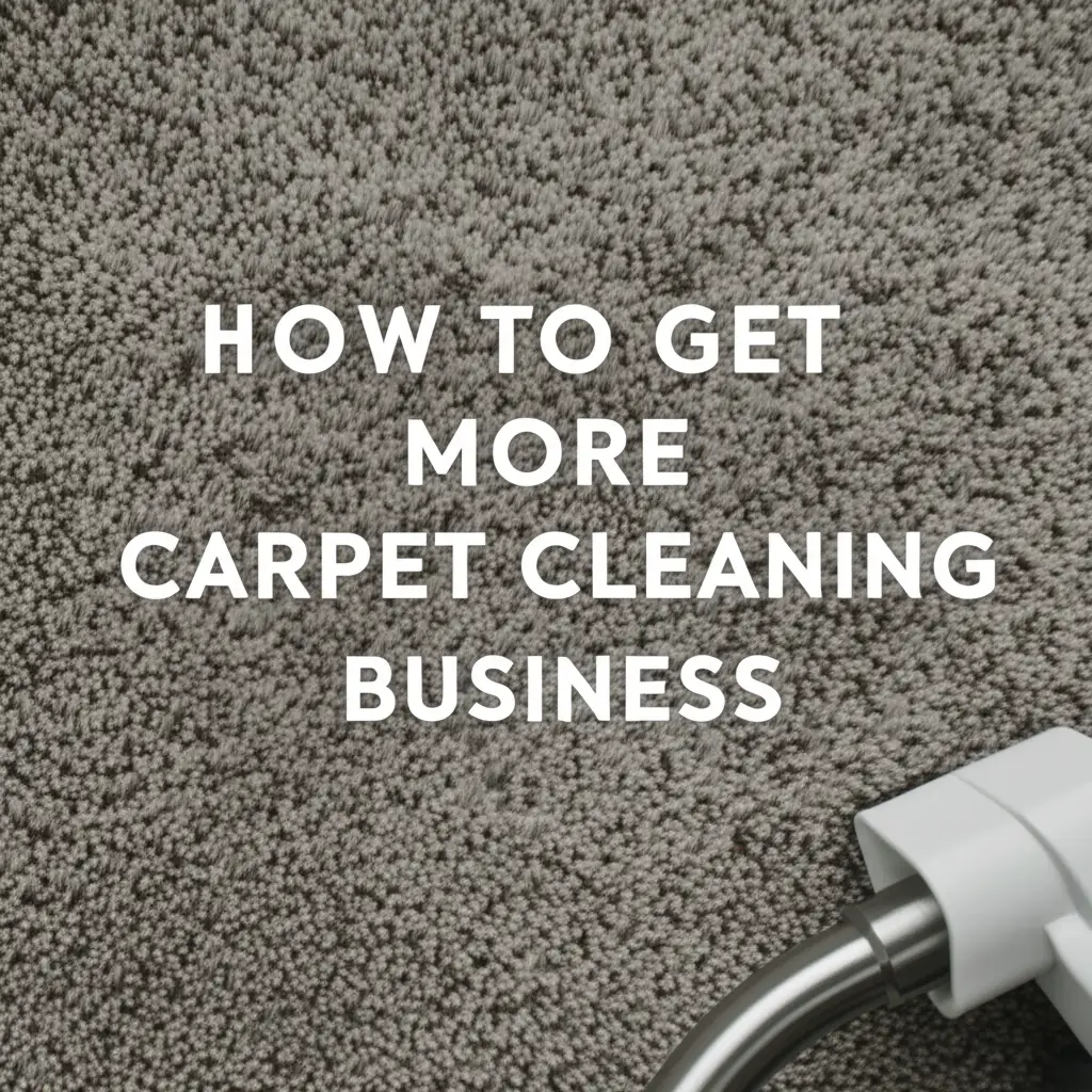 How To Get More Carpet Cleaning Business