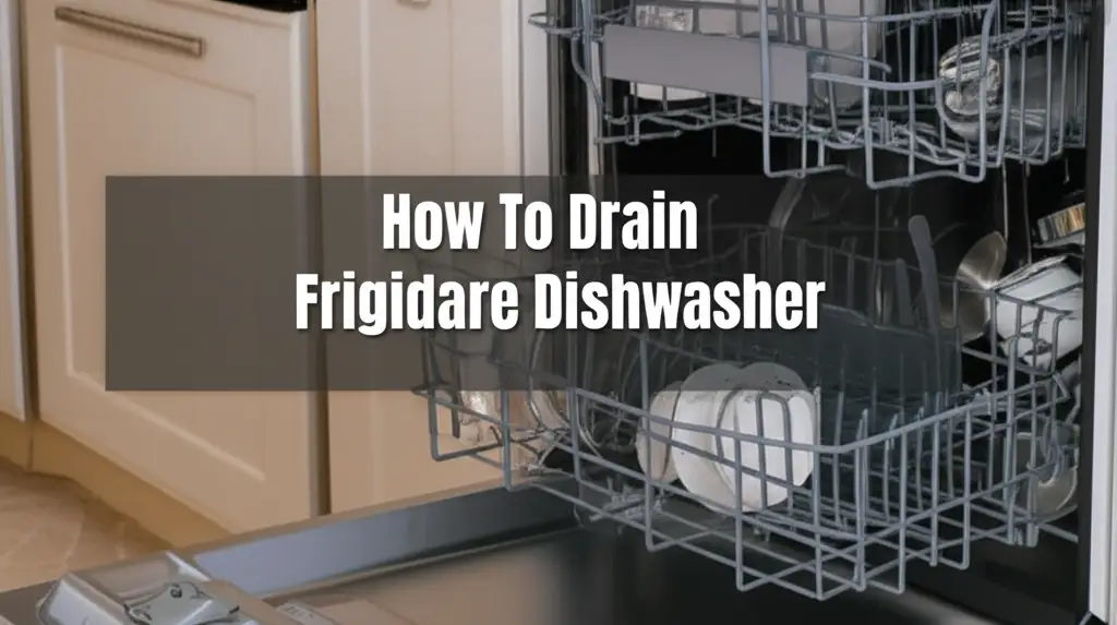 How To Drain Frigidaire Dishwasher