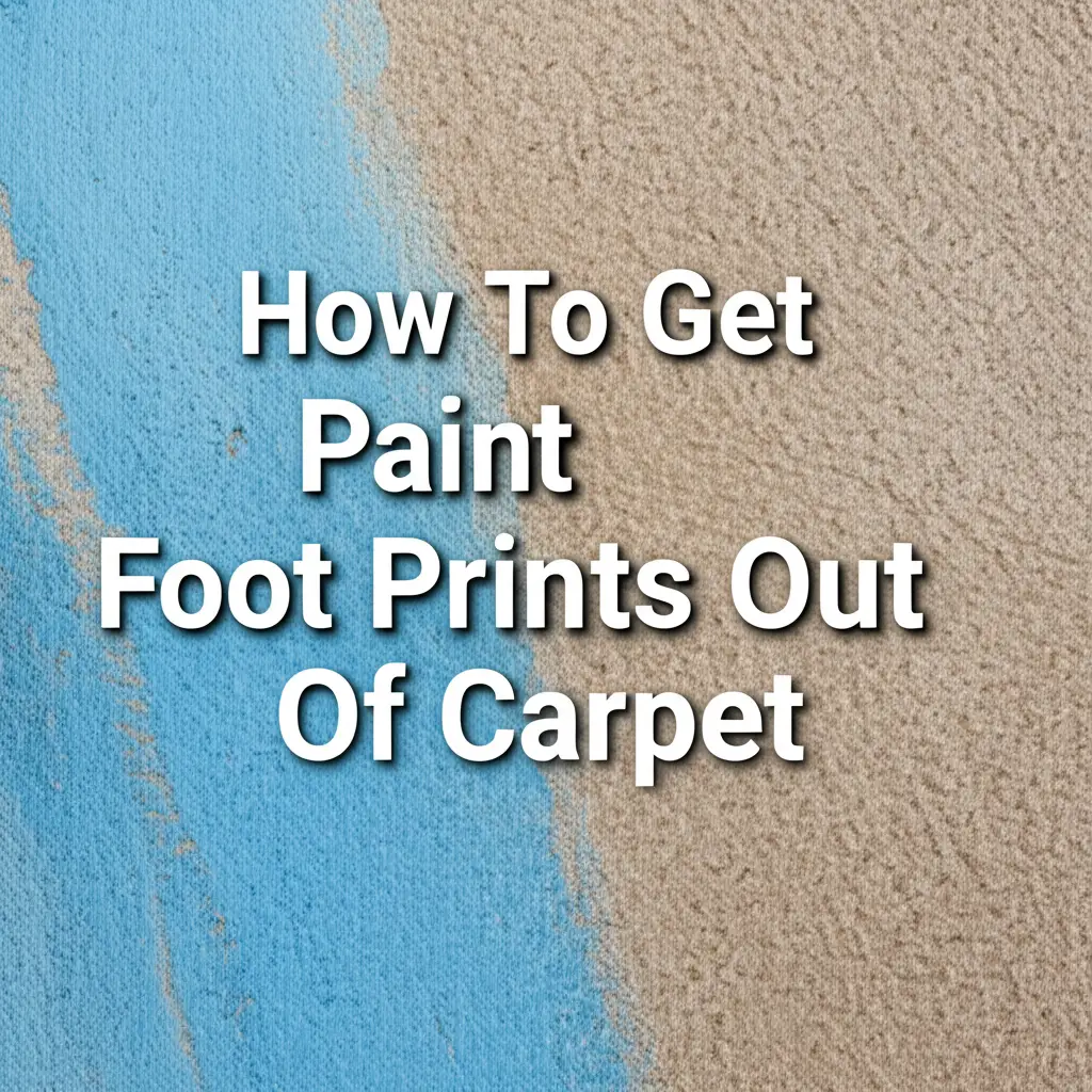 How To Get Paint Foot Prints Out Of Carpet