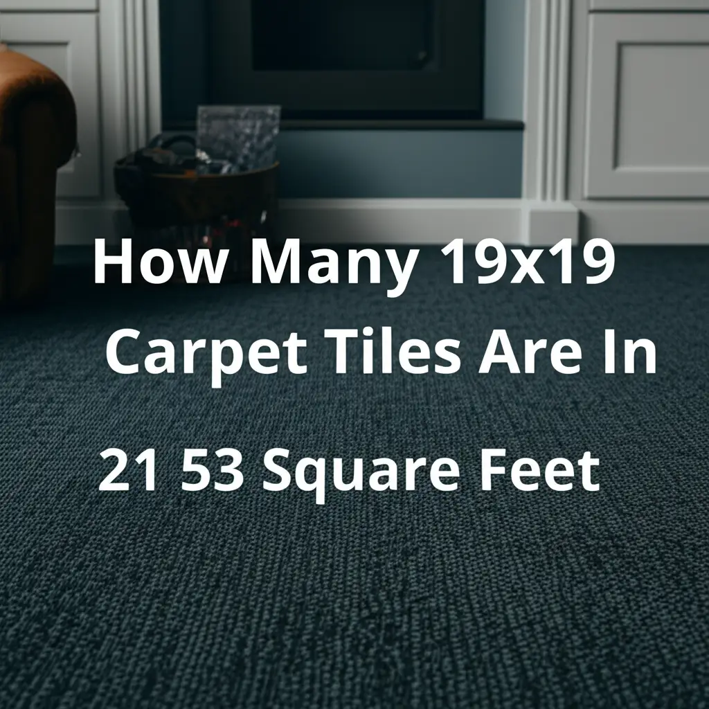 How Many 19x19 Carpet Tiles Are In 21 53 Square Feet