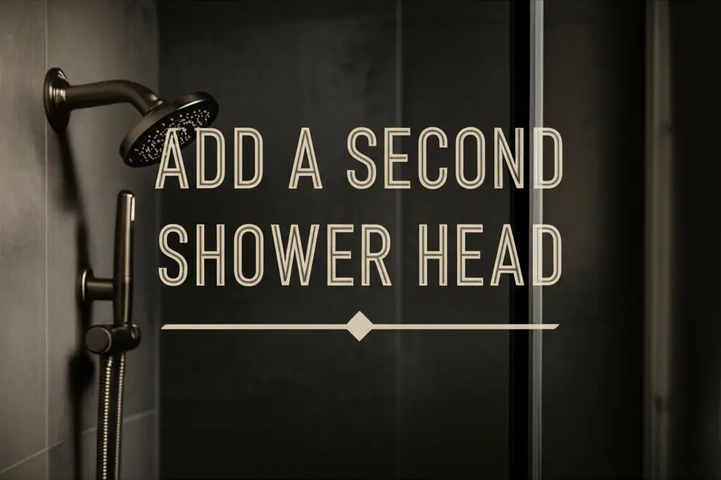 Add A Second Shower Head