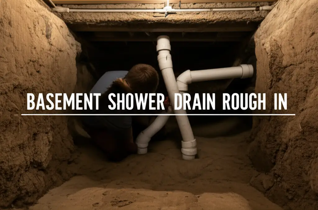 Basement Shower Drain Rough In