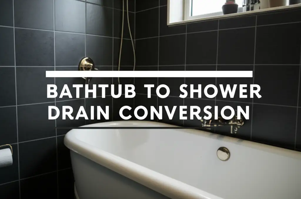 Bathtub To Shower Drain Conversion