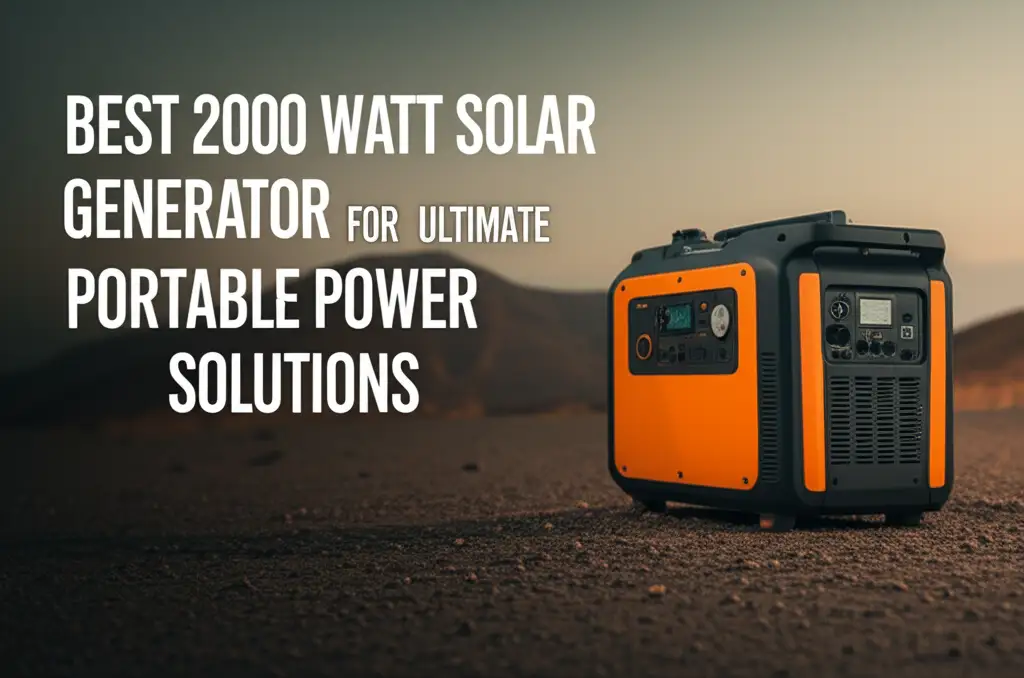 Best 2000 Watt Solar Generator For Ultimate Portable Power Solutions
