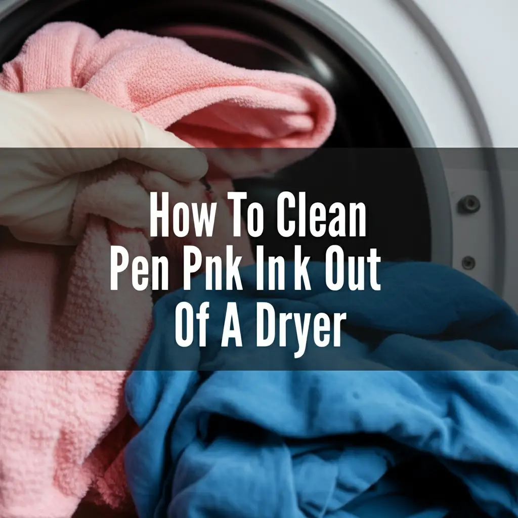 How To Clean Pen Ink Out Of A Dryer