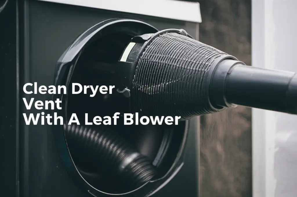 How To Clean Dryer Vent With A Leaf Blower