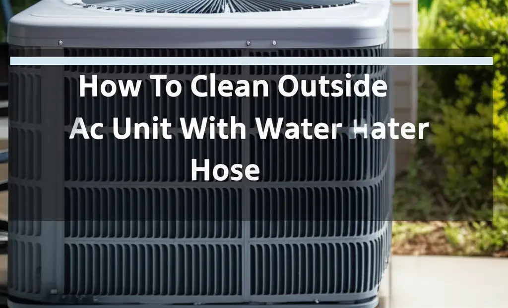 How To Clean Outside Ac Unit With Water Hose