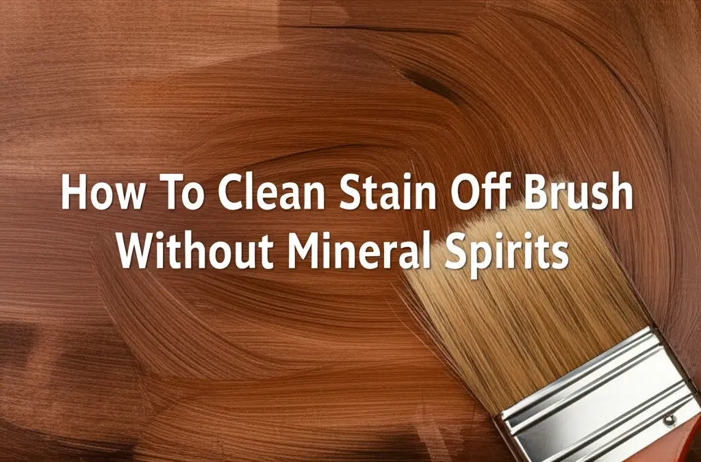 How To Clean Stain Off Brush Without Mineral Spirits