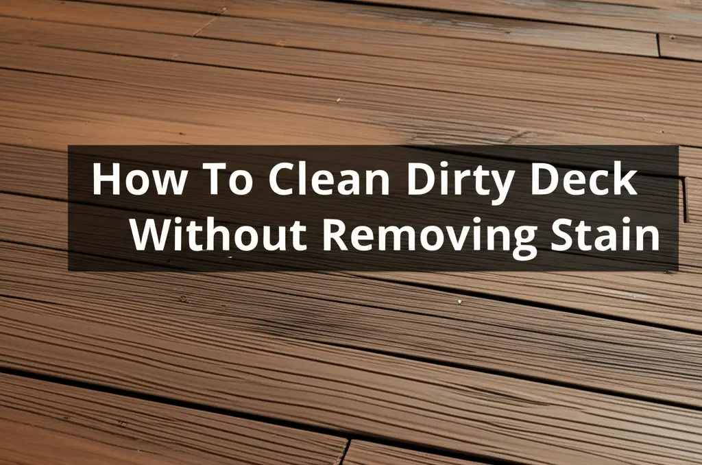 How To Clean Dirty Deck Without Removing Stain