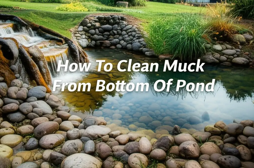Learn how to effectively clean muck from the bottom of your pond, ensuring clear water and a healthy aquatic environment.