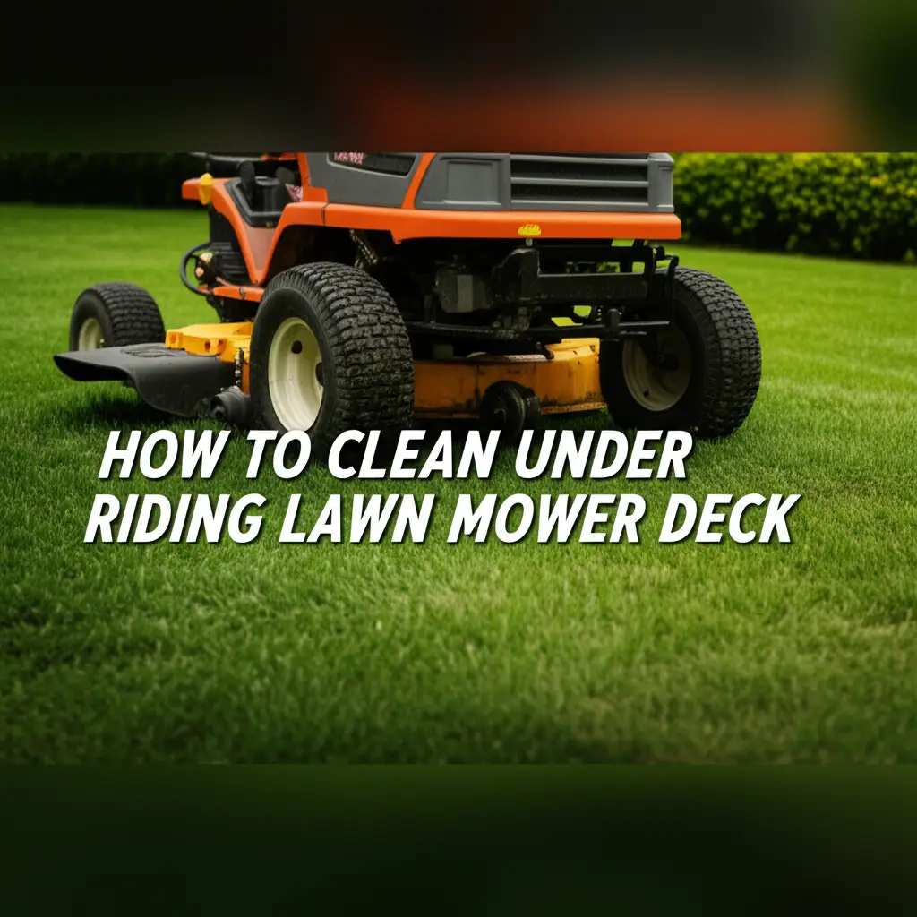 How To Clean Under Riding Lawn Mower Deck