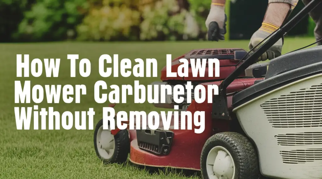 Discover how to clean a lawn mower carburetor without removing it. This guide helps you fix rough idling and starting problems easily.