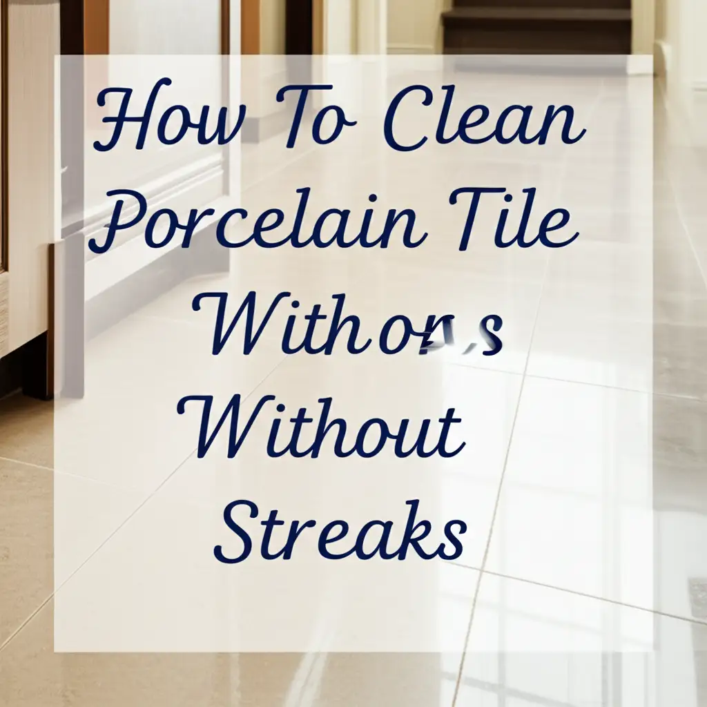 How To Clean Porcelain Tile Floors Without Streaks