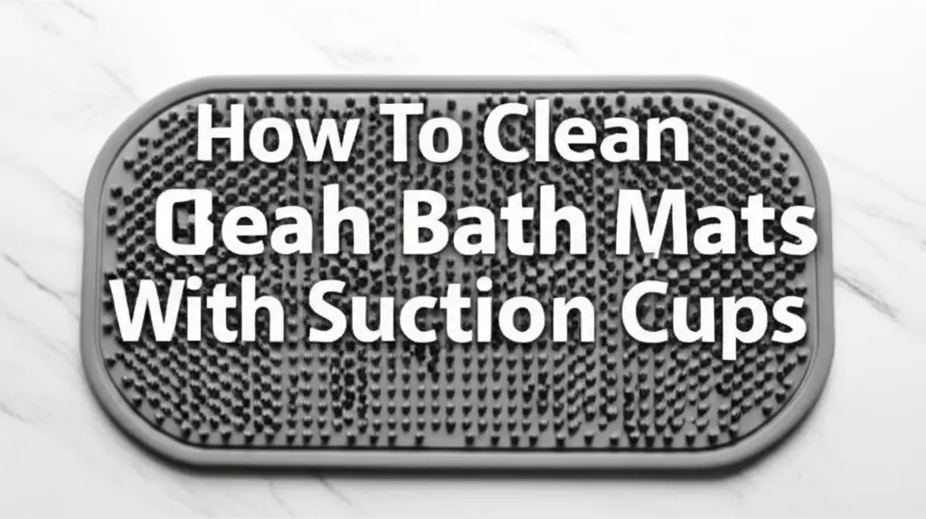 How To Clean Bath Mats With Suction Cups