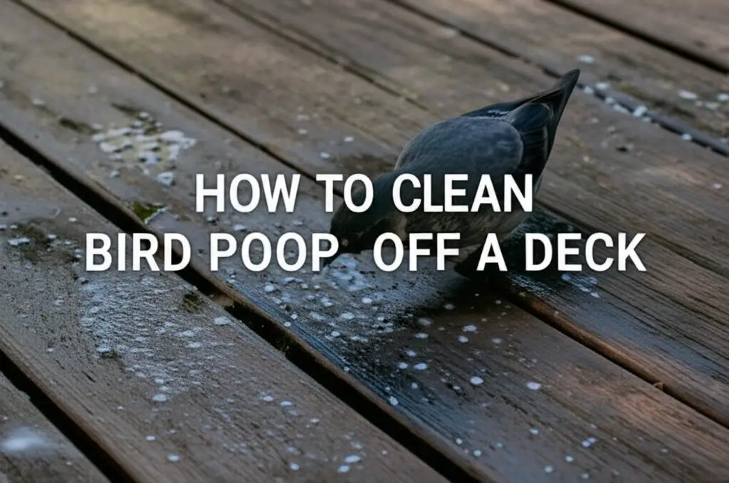 How To Clean Bird Poop Off A Deck