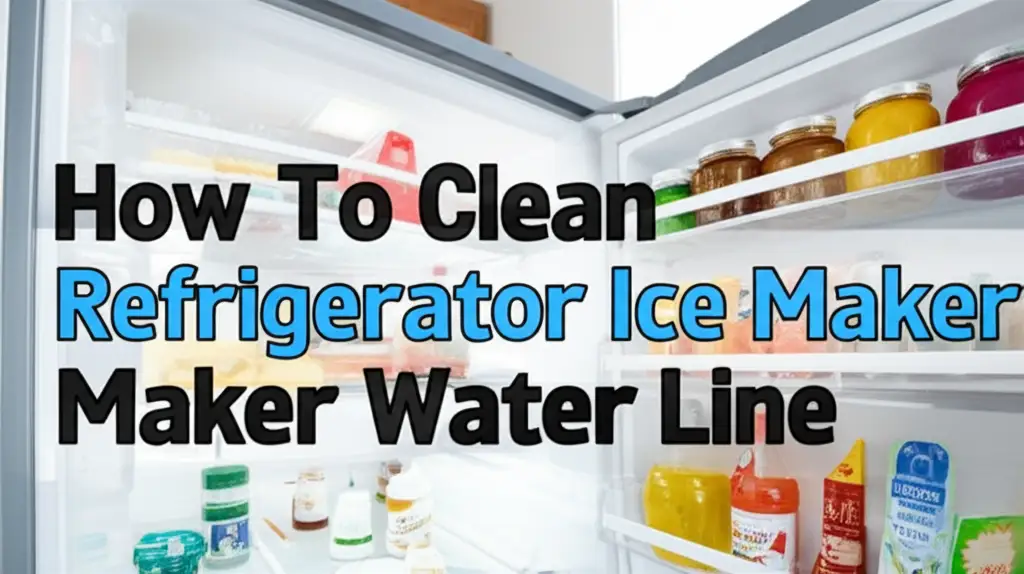 How To Clean Refrigerator Ice Maker Water Line