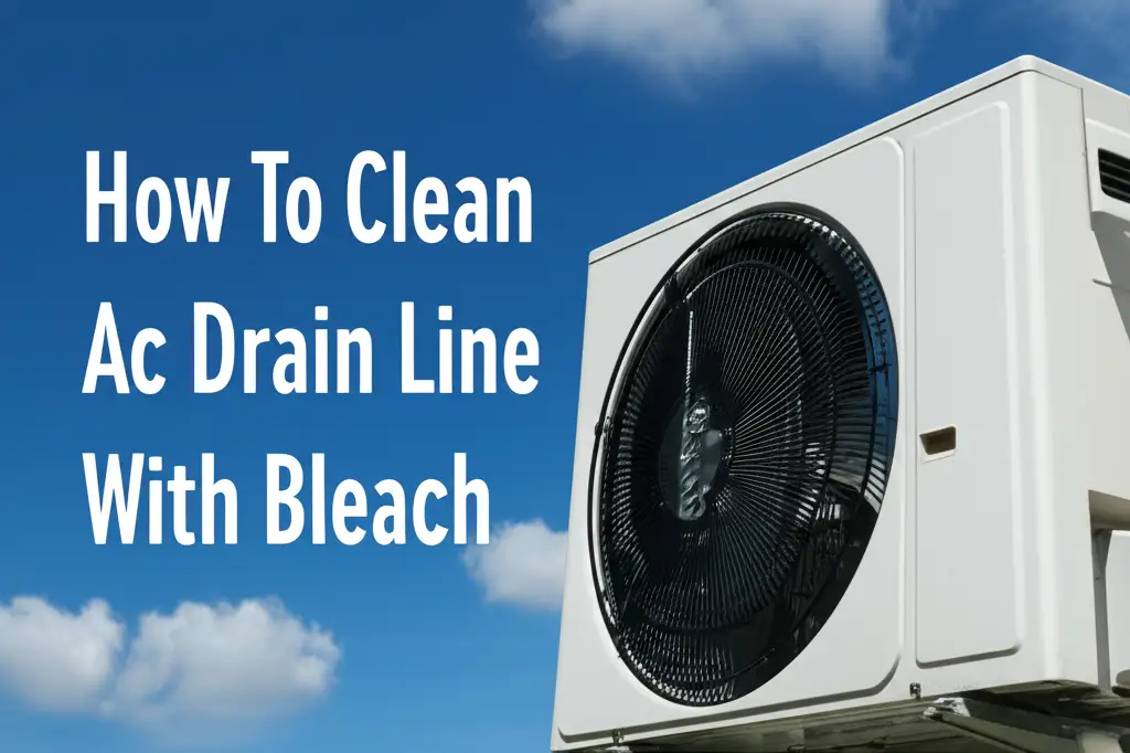 Learn how to safely clean your AC drain line with bleach. Prevent clogs, stop water leaks, and maintain your air conditioner's efficiency.