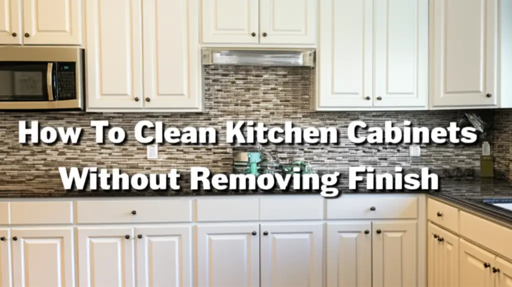 How To Clean Kitchen Cabinets Without Removing Finish