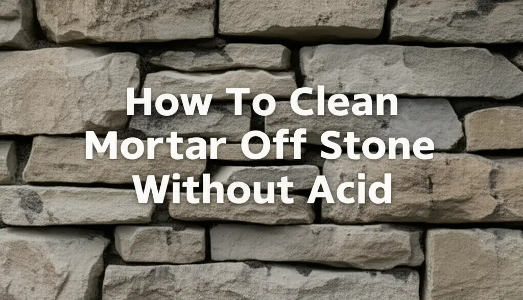 Discover how to clean mortar off stone without acid using gentle, effective methods. Protect your stone and restore its beauty.
