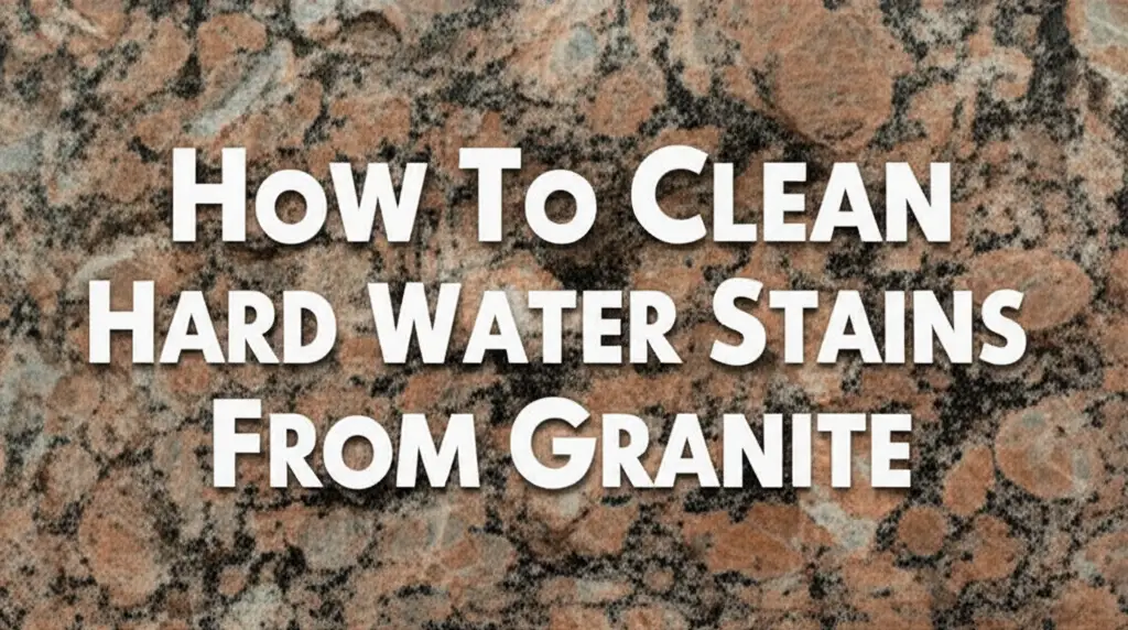 Discover how to effectively clean hard water stains from granite surfaces using gentle, safe methods. Protect your granite's beauty.