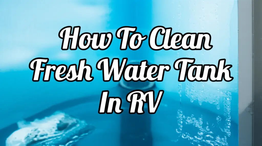 How To Clean Fresh Water Tank In Rv