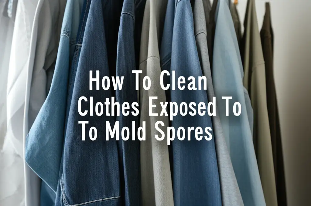 How To Clean Clothes Exposed To Mold Spores
