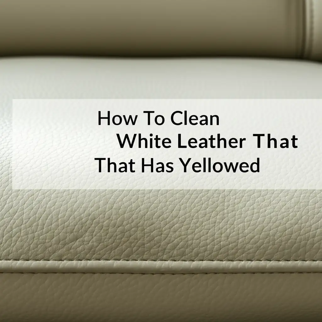 How To Clean White Leather That Has Yellowed