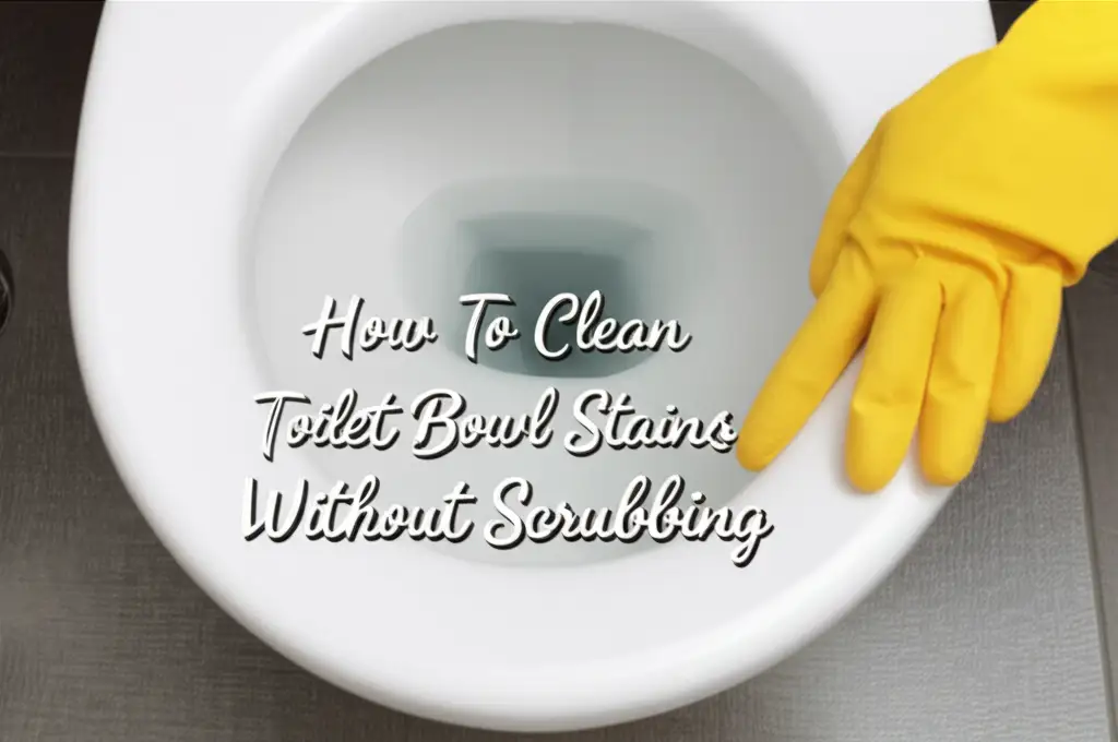 How To Clean Toilet Bowl Stains Without Scrubbing