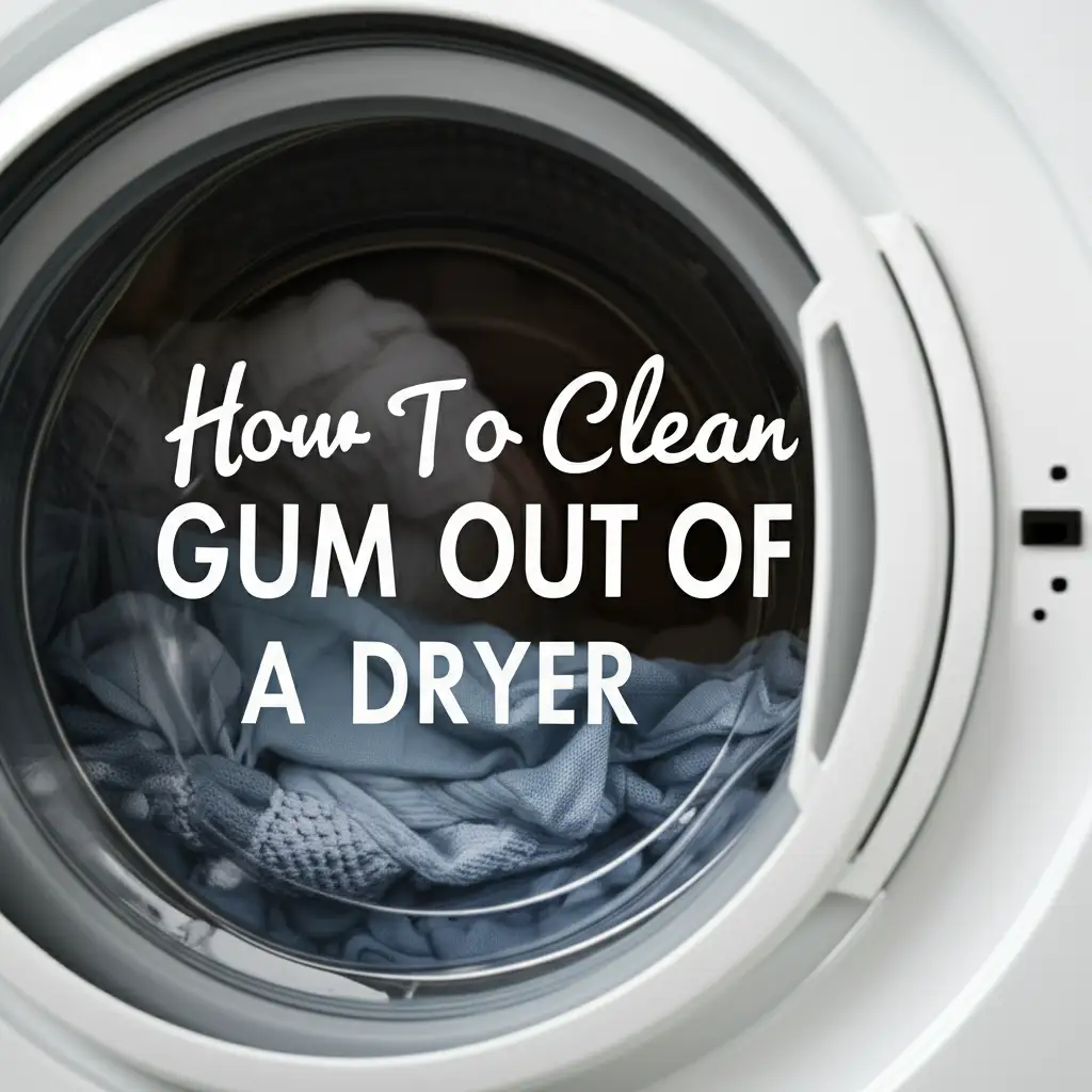 How To Clean Gum Out Of A Dryer