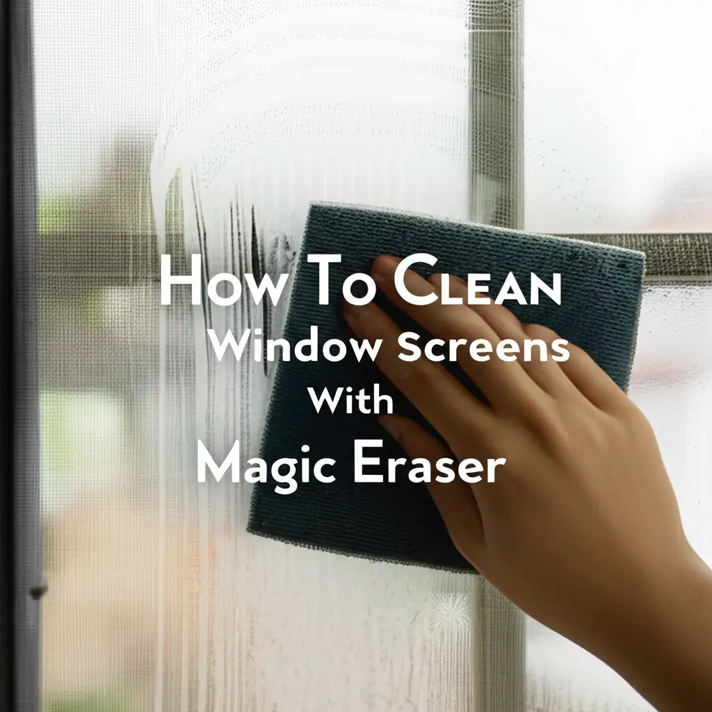 How To Clean Window Screens With Magic Eraser