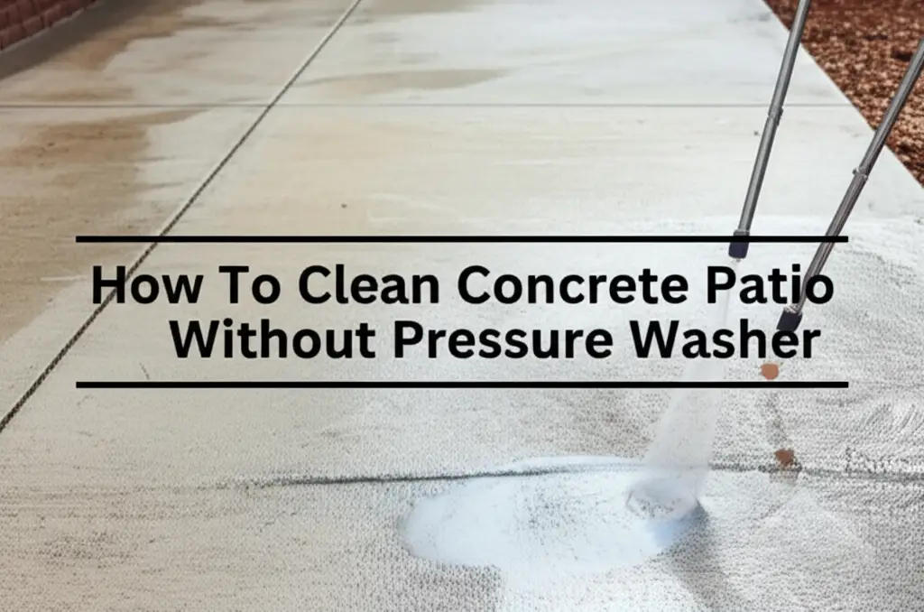 How To Clean Concrete Patio Without Pressure Washer