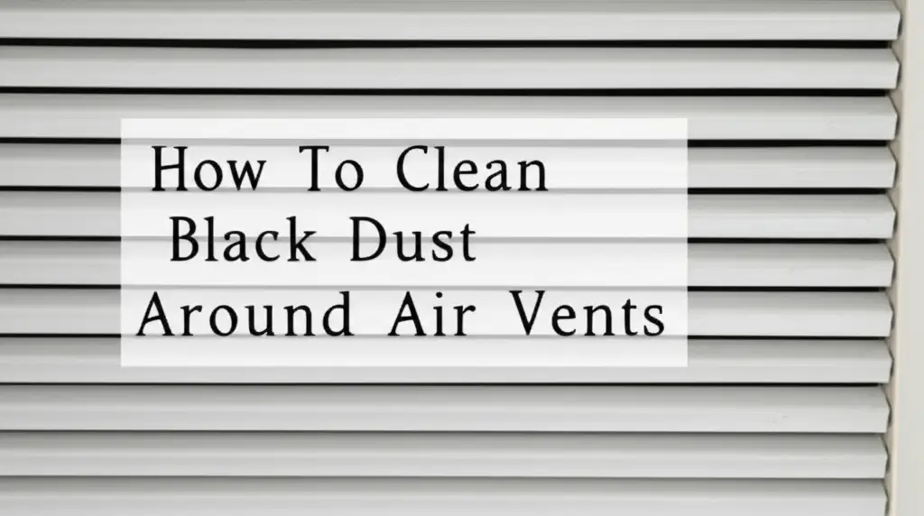 How To Clean Black Dust Around Air Vents