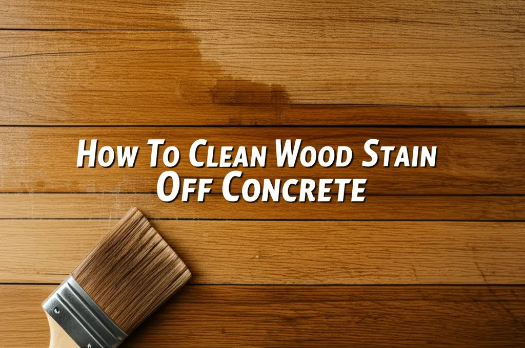 How To Clean Wood Stain Off Concrete