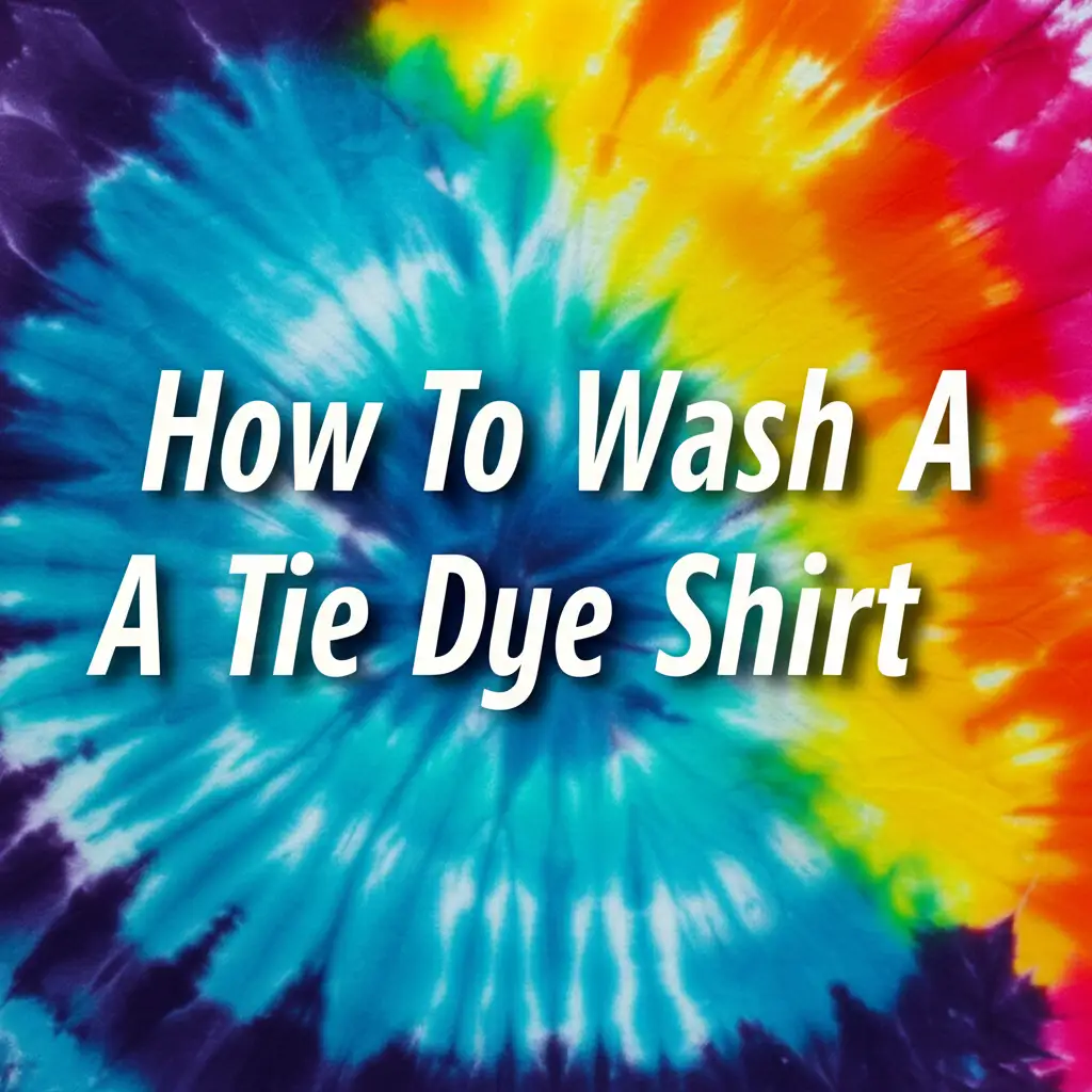 How To Wash A Tie Dye Shirt
