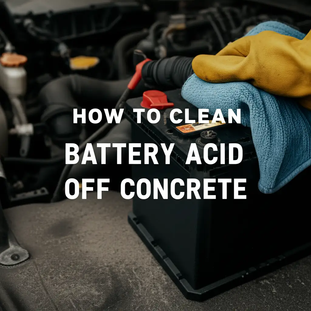 How To Clean Battery Acid Off Concrete