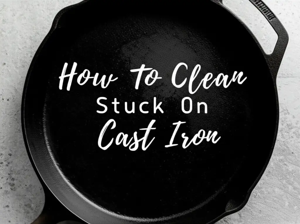How To Clean Stuck On Cast Iron