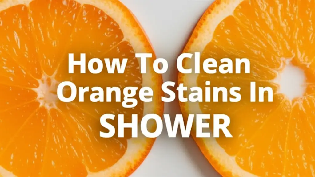 How To Clean Orange Stains In Shower