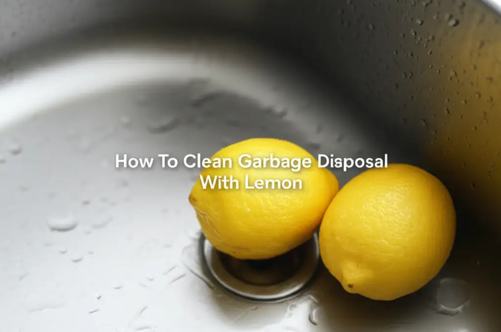How To Clean Garbage Disposal With Lemon