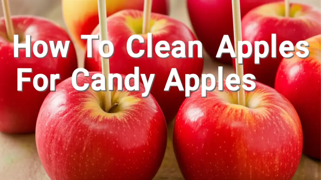 How To Clean Apples For Candy Apples