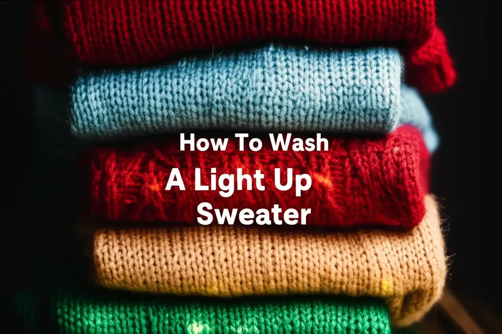 How To Wash A Light Up Sweater