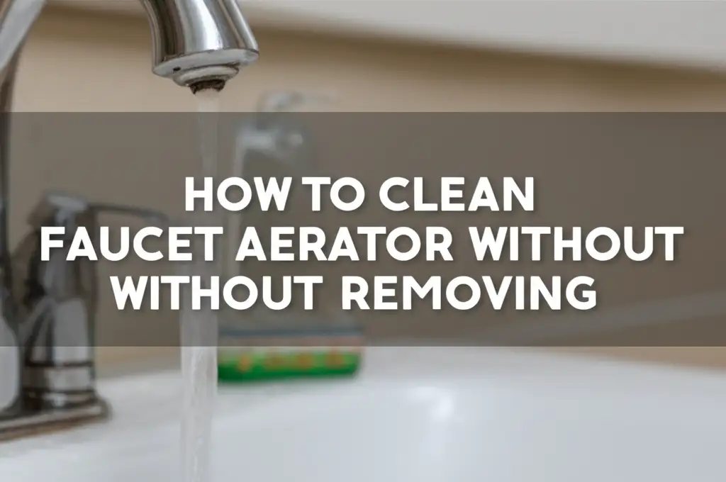 How To Clean Faucet Aerator Without Removing