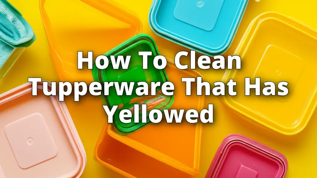 How To Clean Tupperware That Has Yellowed