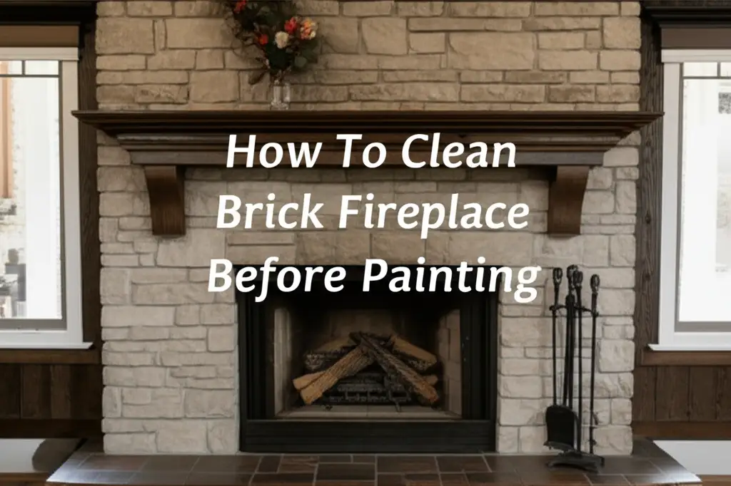 How To Clean Brick Fireplace Before Painting