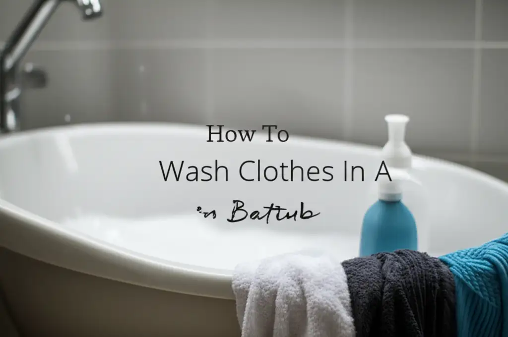 How To Wash Clothes In A Bathtub