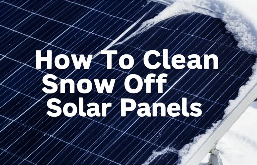 Learn how to effectively clean snow off solar panels safely. Maximize winter energy production with our comprehensive guide to solar panel snow removal.