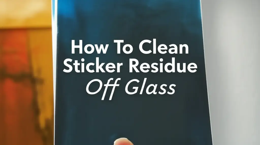 How To Clean Sticker Residue Off Glass
