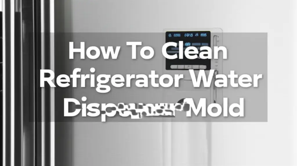 How To Clean Refrigerator Water Dispenser Mold